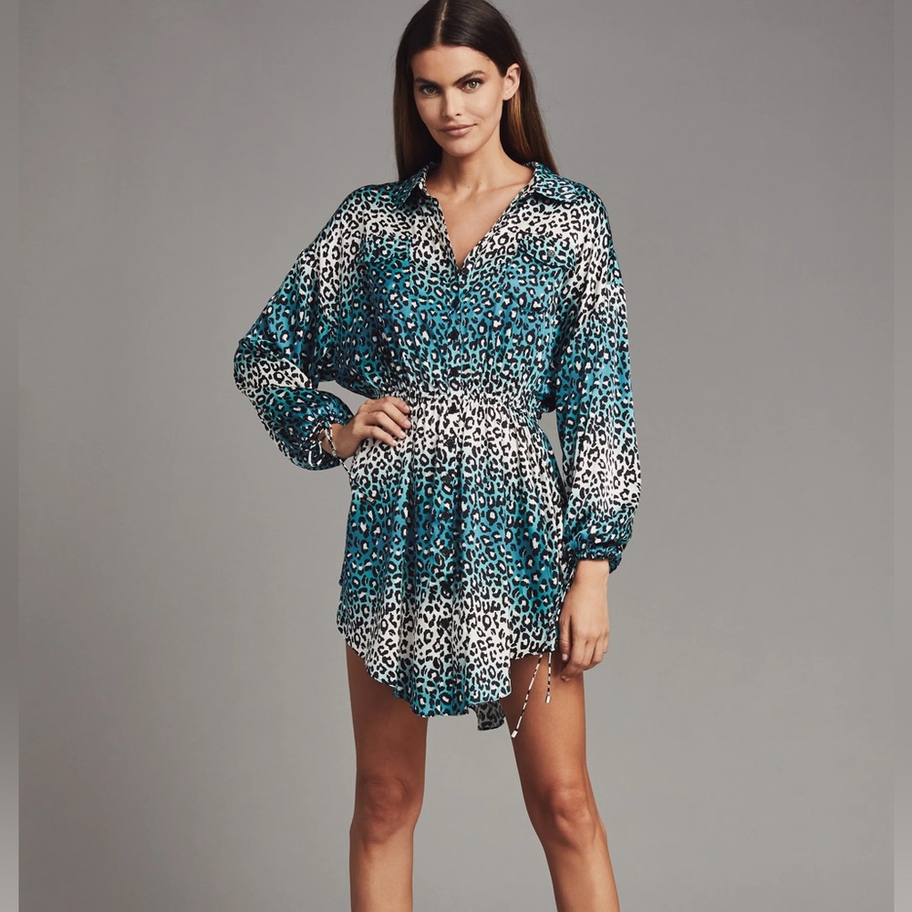 Retrofete mini silk dress